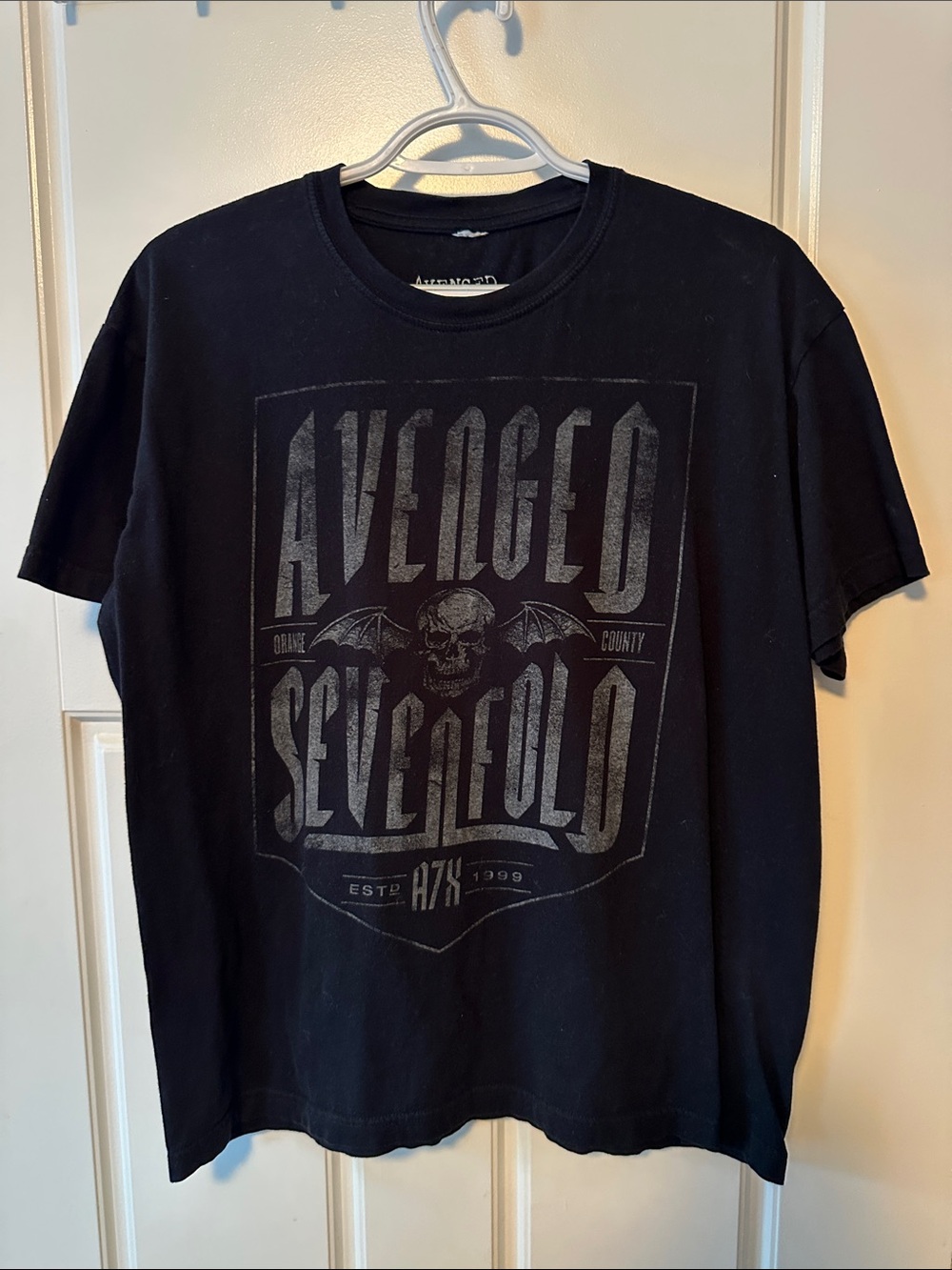 Black Graphic Band T-Shirt. Avenged Sevenfold.